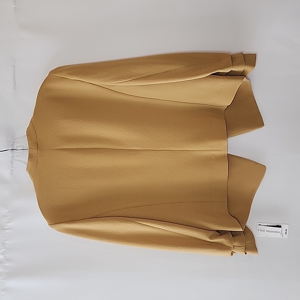 BAR III | Women's Mustard Yellow Open Front Suit Blazer - Picture 2 of 5